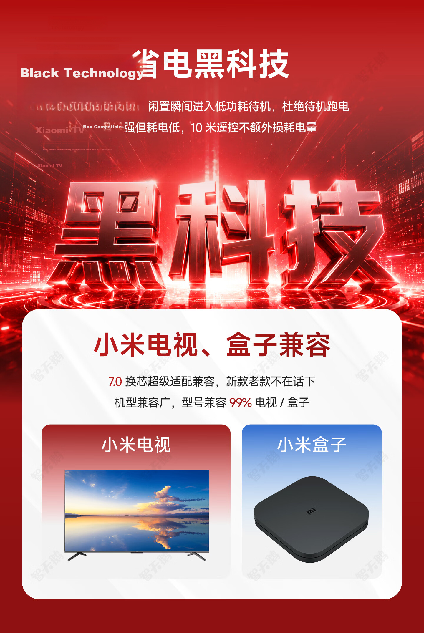Zhitiange Xiaomi TV Bluetooth Voice Remote Control 1S/2/2S/4/4A/4X/4S/5 Pro Xiaomi Box Enhanced Wireless Universal TV Remote Control 4