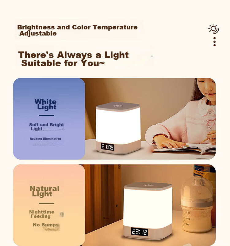 Heart LocK Rechargeable Night Light Baby Feeding Night Lamp Bedroom Bedside Atmosphere Light Remote Control Sleep Companion Long Battery Life Tap Light [Clearance Sale] 16