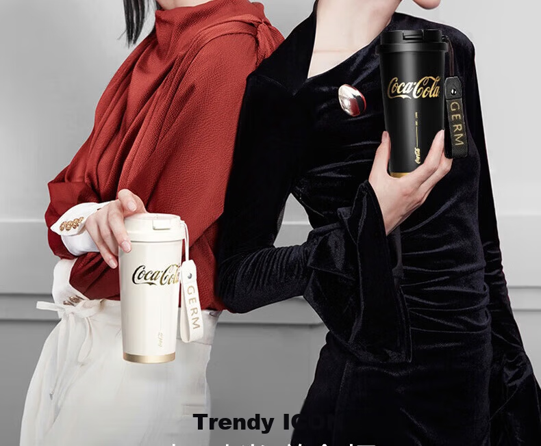 Germ x Coca-Cola Limited Edition Shining Insulated Water Bottle 500ml Twilight Black GE-CK22AW-B15 2