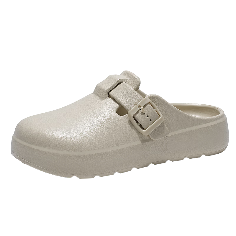 Zulijian Elderly Shoes New Open-Toe Outdoor Sandals Women's Birkenstyle Casual Shoes 66015K Beige Size 37-38