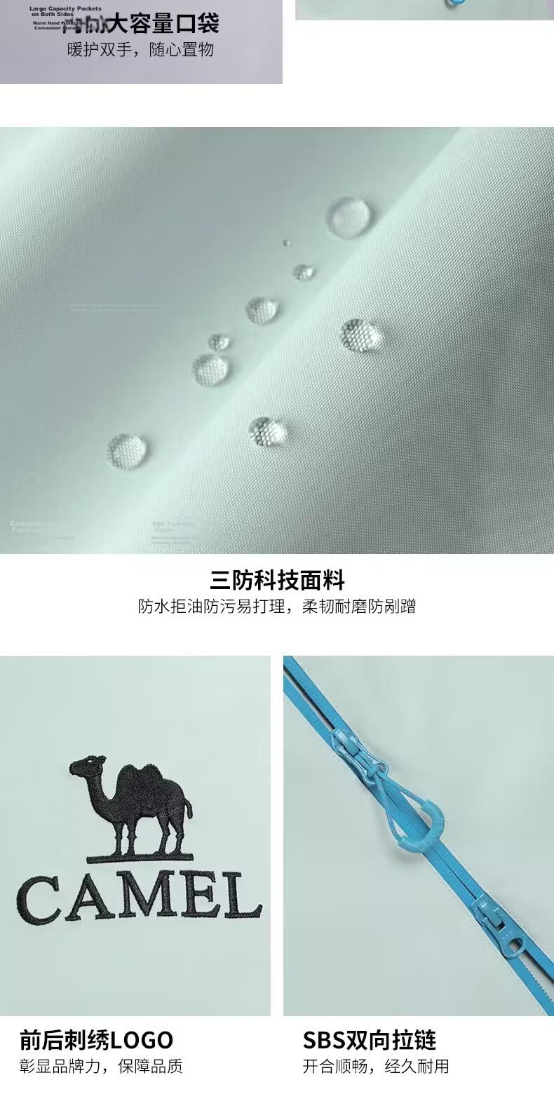 CAMEL [Wang Junkai Edition] Outdoor Single-Layer Windproof Waterproof Jacket 2026 Spring New Unisex B005 19
