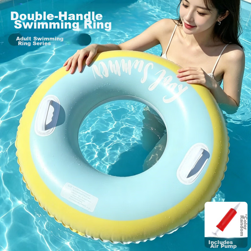 Kangdila Family Swimming Ring Double Airbag Adult Thickened Water Toy Life Buoy Enlarged Buoyancy Anti-Tip Underarm Beginner