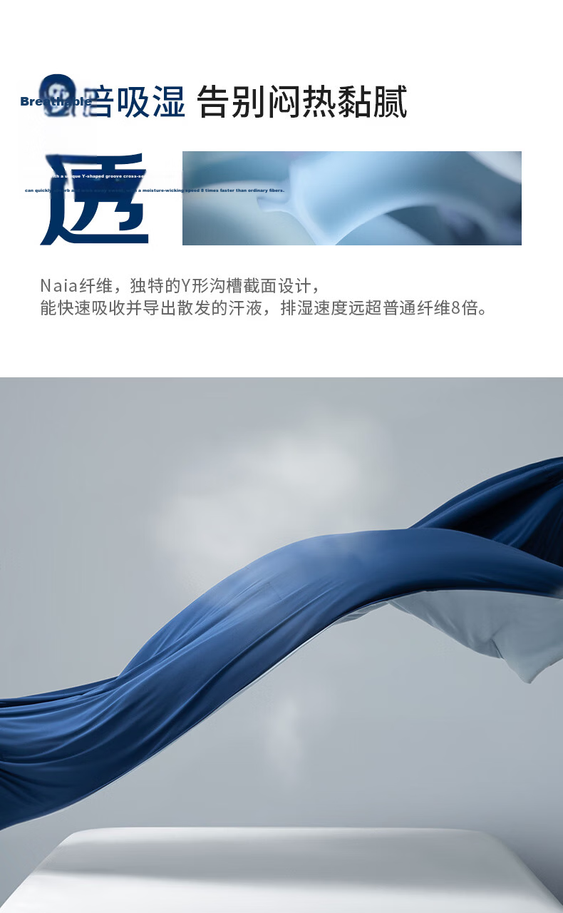 Hilton Summer Cooling Quilt Deep Sleep Cooling Core A-Class Antibacterial Washable Air Conditioning Quilt Deep Blue 200*230cm 5