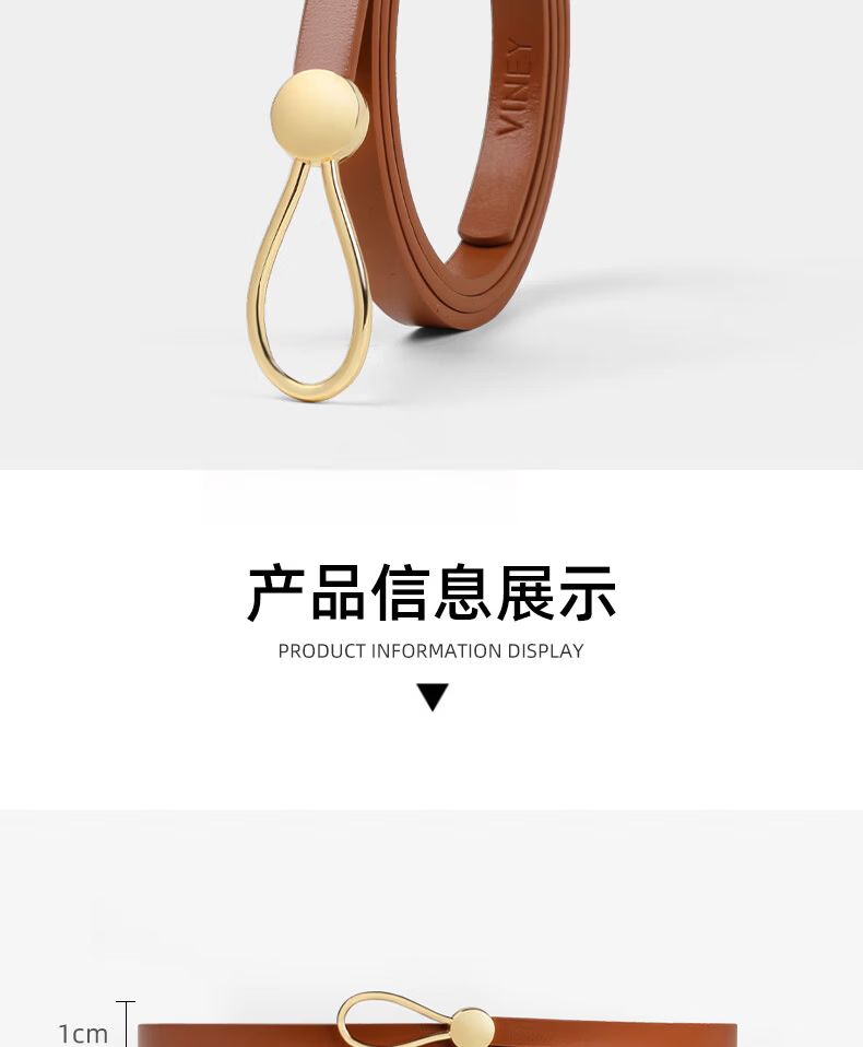 Viney Genuine Leather Women's Belt Waistband for Pants and Skirts Adjustable Waist Belt Birthday Gift for Wife and Girlfriend 6