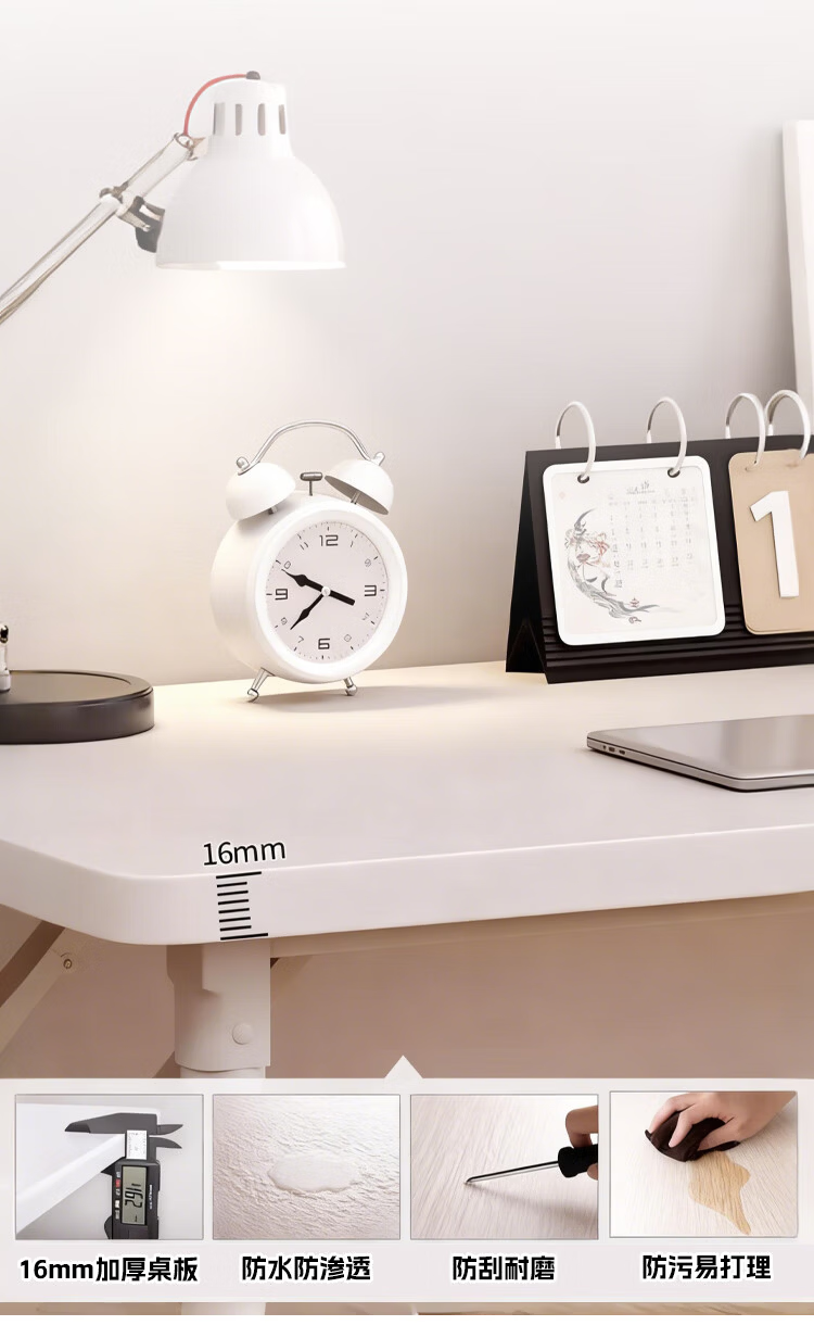Warner New Foldable Computer Desk Desktop Student Long Table Bedroom Simple Writing Study Desk BGZ660 7