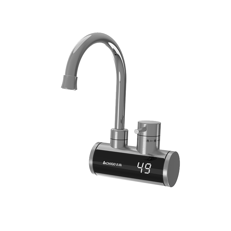 CHIGO Electric Hot Water Faucet, Quick Heating Mini Kitchen Treasure, Hot Water Heater, Instant Electric Water Heater, Fast Heating Faucet, Dual-Use for Kitchen And Bathroom, Side Water Inlet, ZG-KBH37