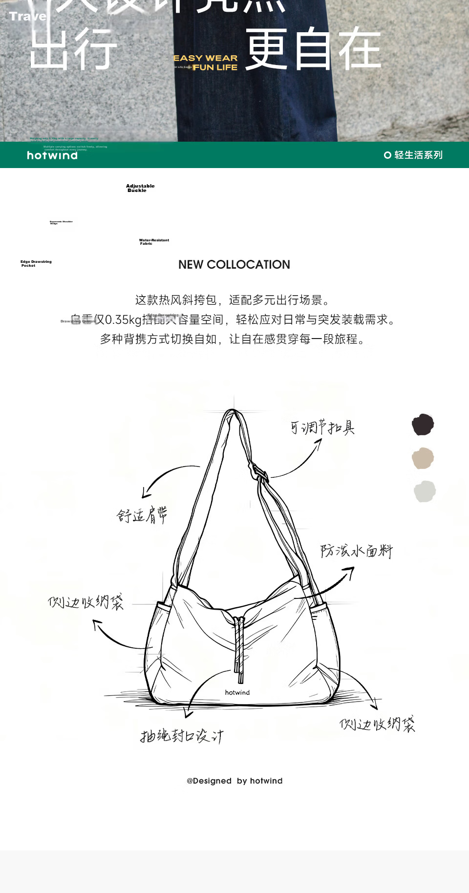 Hotwind Women's Shoulder Bag Crossbody Bag Lightweight Commuter Large Capacity Laptop Bag Casual Travel Qixi Valentine's Day Gift 5