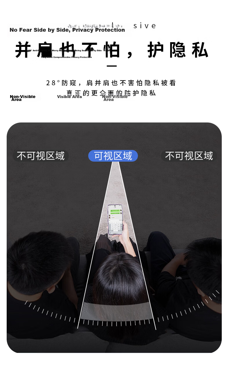 Smorss Tempered Glass Screen Protector for Samsung Galaxy Z Fold8, Privacy Anti-Peeping 28° HD Full Coverage Foldable Screen Protector, Drop-Resistant Outer Screen Film 3