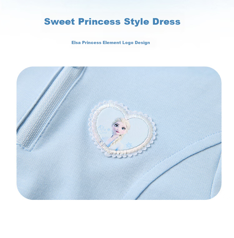 Disney Girls' Dress Spring 2026 New POLO Hooded Sweatshirt Dress Long Sleeve Sports Casual Dress 3