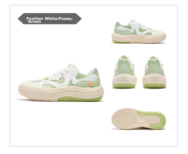 361° Garden Shoes 2.0 Women's Summer Mesh Breathable Sneakers Thick Sole Casual Shoes 682626617-1 22