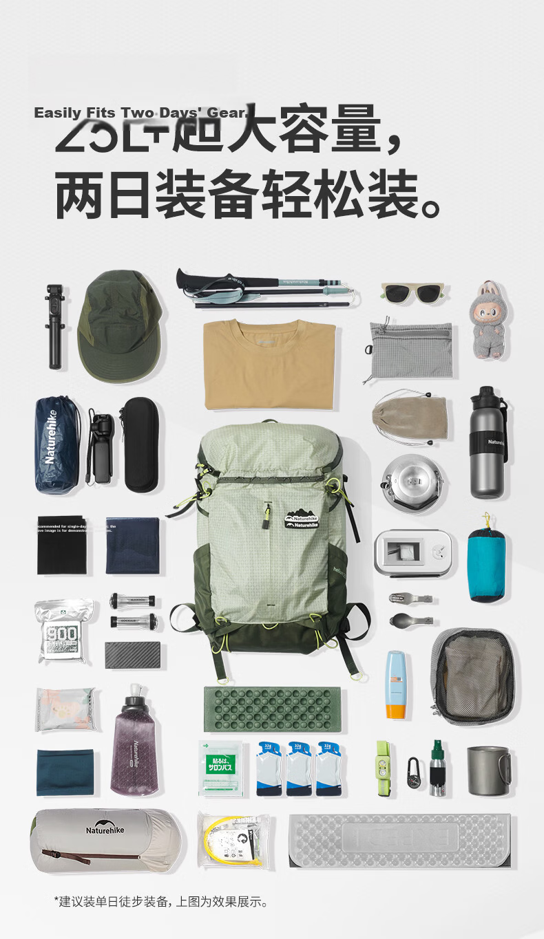 Naturehike Nuoke Helium 25L Hiking Backpack Professional Lightweight Mountaineering Outdoor Travel Bag for Men and Women Lavender Purple 5