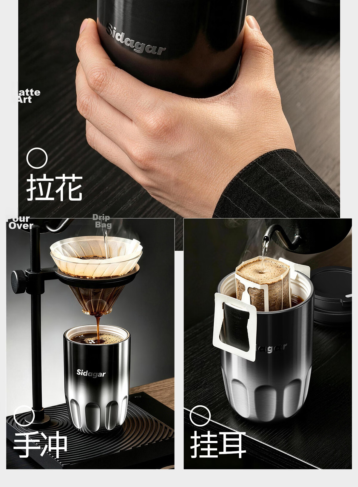 Shijia Men's Insulated Water Bottle High-Value Large Capacity Practical Portable Office Desktop Coffee Mug 5