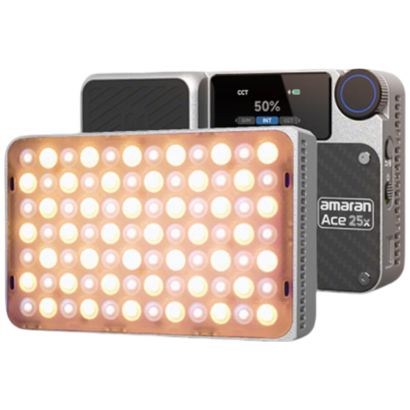 Aputure Amaran ACE 25C 25X 25W Portable LED Fill Light for Live Streaming Photography Portrait Professional Pocket Light for Mobile Phone Camera Indoor Outdoor Constant Light