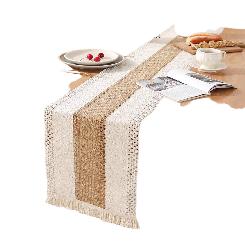 AVIVI Cotton And Linen Tablecloth, Coffee Table Cover, Long Tea Mat, Tea Table Fabric, Dining Table Mat, 30*160, Qingxiang Coffee