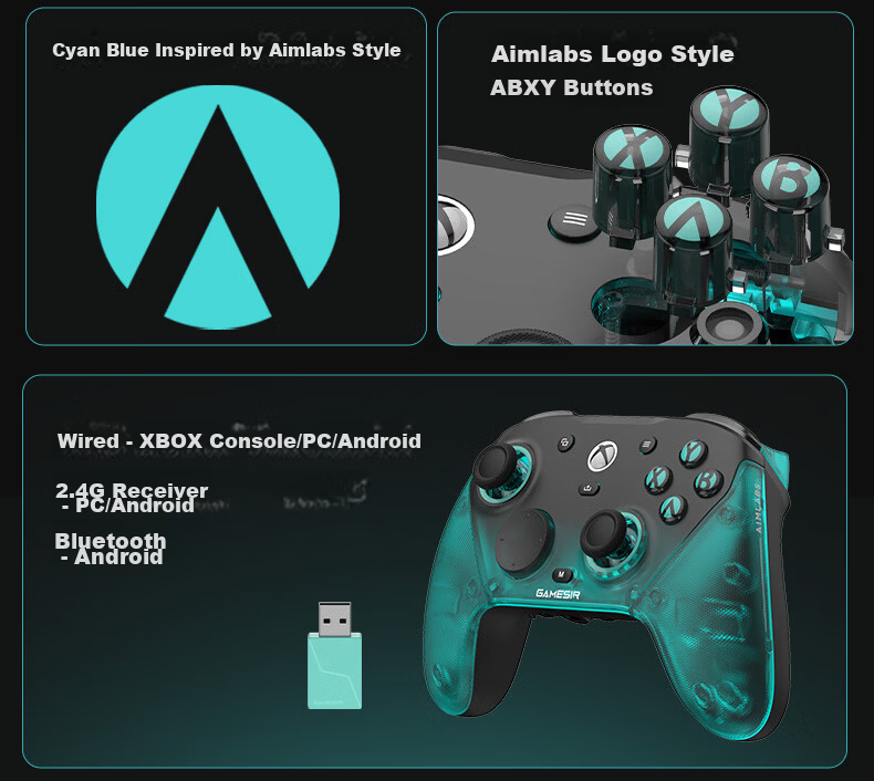 Galli G7 Pro Xbox Licensed Elite Game Controller Uranus AimLabs Native Trigger Vibration Bluetooth PC Wireless Steam Android Phone Series 3