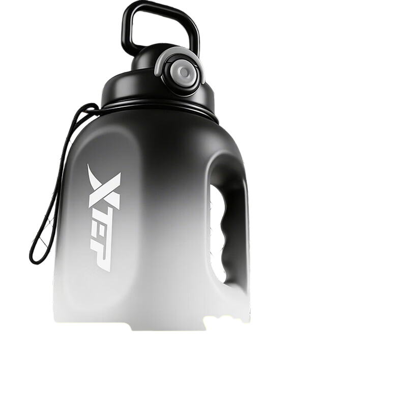 XTEP Ton Cup Large Capacity Fitness Sports Water Bottle Straw Bottle for Men and Women