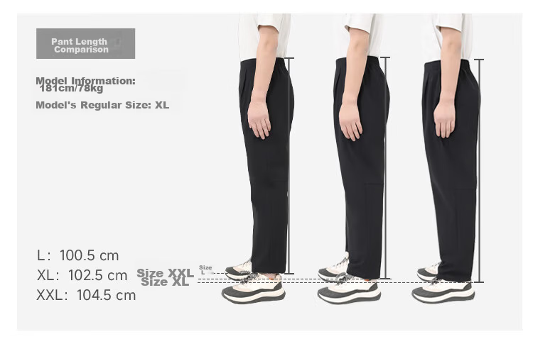 Beneunder Men's Sports Casual Pants Summer Cool Straight-Leg High Elastic Breathable CC926 19