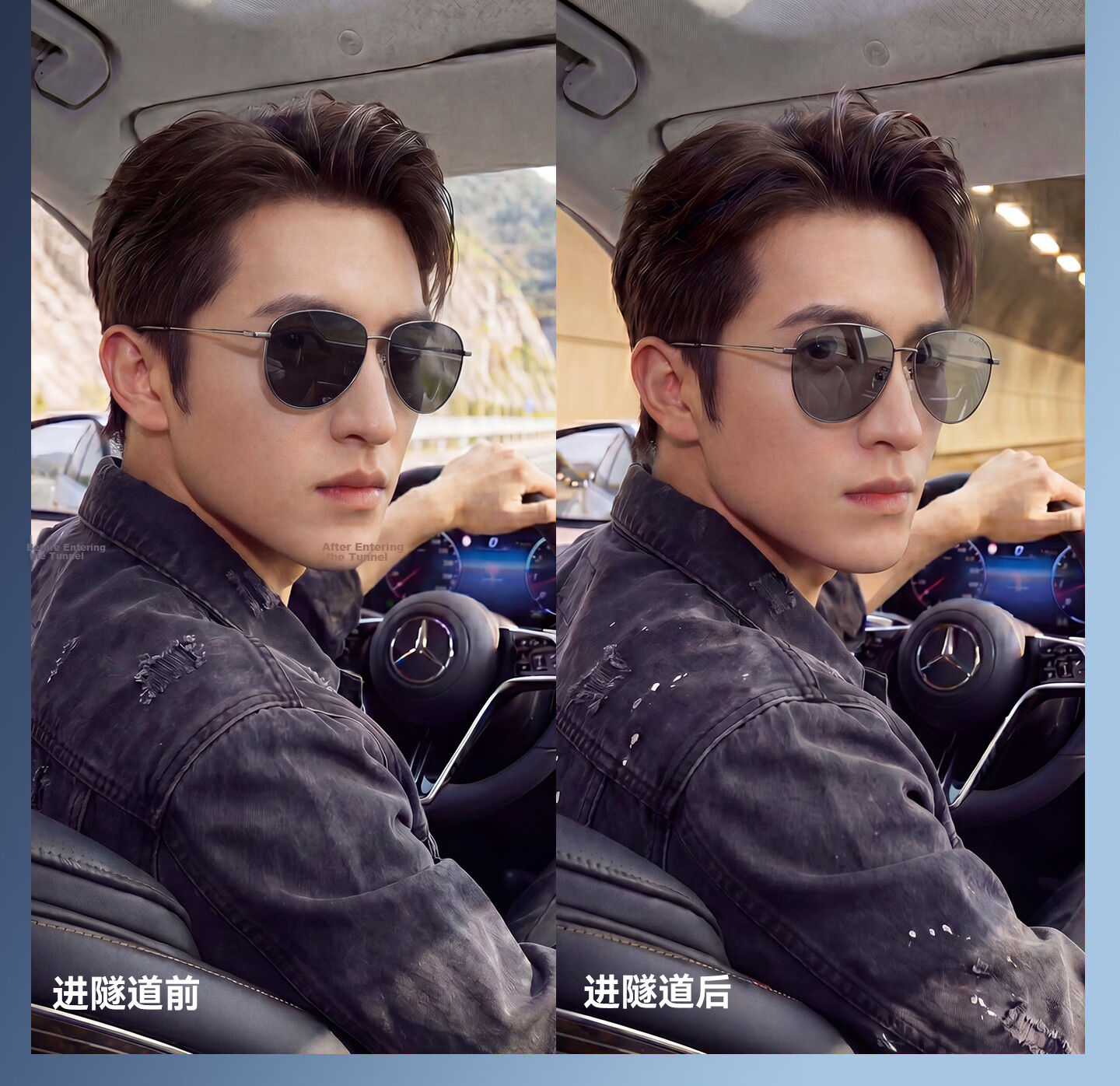CAPONI Ultra-Light Men's Day and Night Titanium Frame Sunglasses Polarized Photochromic 2026 New Driving Anti-Glare Sun Protection 13