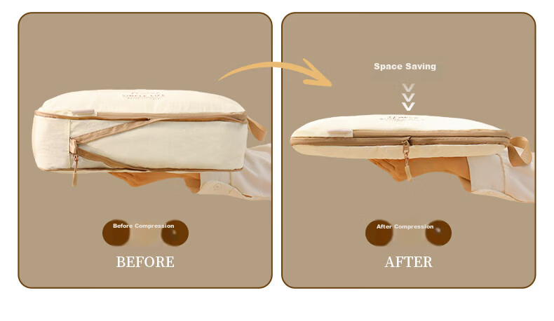 Baicaoyuan Travel Storage Bags L Size 2-Pack Luggage Organizer Underwear Clothes Packing Bags for Travel Business Trips 7