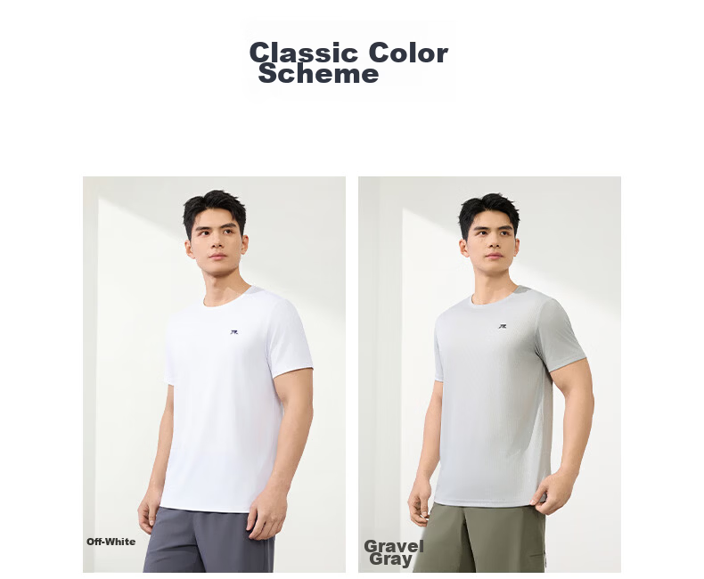 361° Men's T-Shirt Spring Summer New Quick-Dry Fitness Sports Running Casual Crew Neck Short Sleeve Top 652624118D-1 17