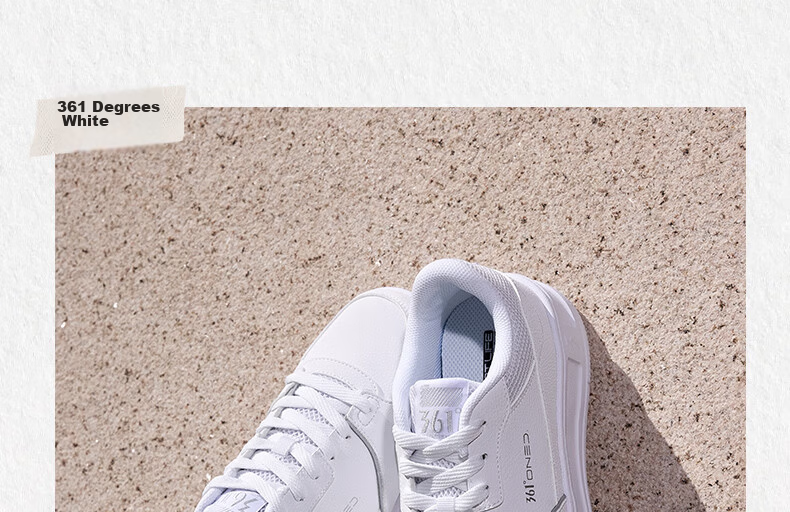 361° Qinghe 2.0 Men's Sneakers Sports Shoes Spring Summer Casual Thick Sole White Shoes 672616610-1 29