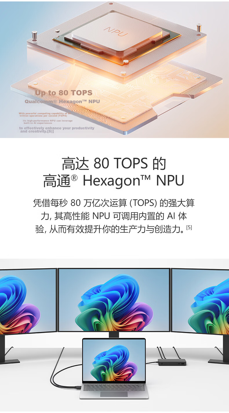 Microsoft Surface Laptop 13.8-inch (8th Gen) Snapdragon X2 Plus 16GB 512GB Platinum 8