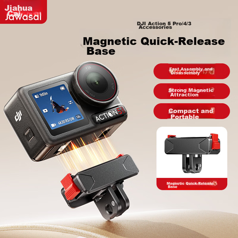 JIAHUACAI Magnetic Quick-Release Base for DJI Action 5 Pro/4/3
