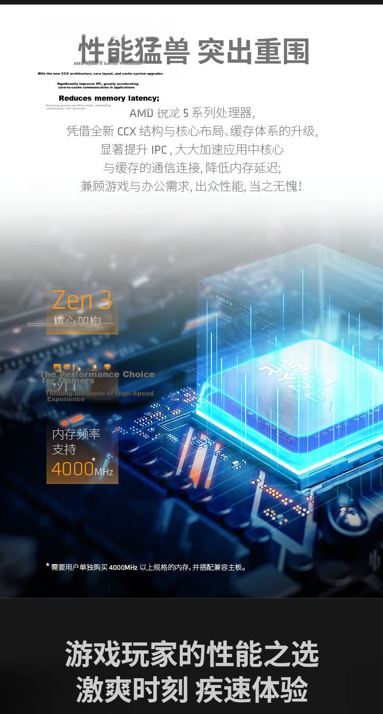 AMD Ryzen 5 5600X Processor (R5) 6-Core 12-Thread Up to 4.6GHz 65W AM4 Socket Boxed CPU 4