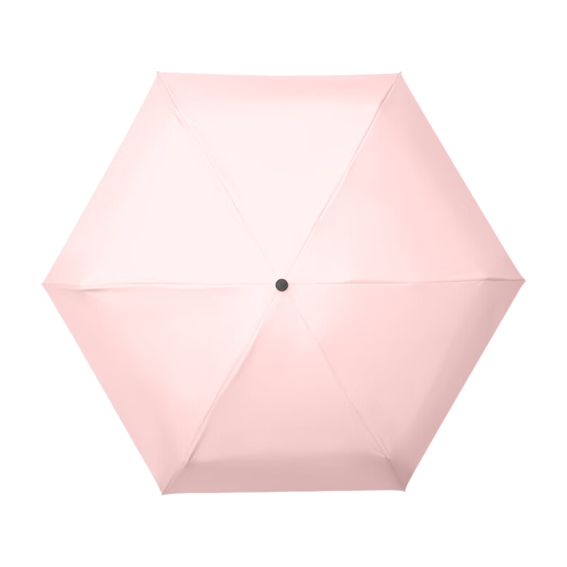 C'mon Ultra-Light Folding Umbrella, Sunshade for Women, UV Protection, Compact And Portable Pocket Umbrella for Rain Or Shine, Light Peach Pink
