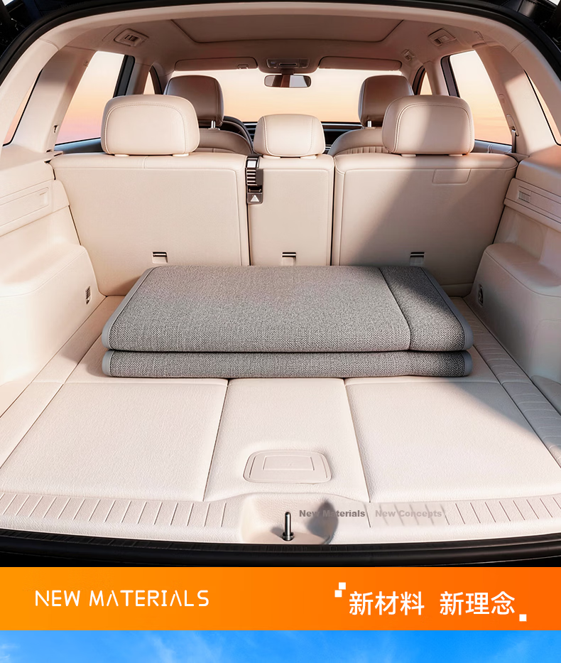 HUIDUODUO Car Rear Seat Sleeping Mat Foldable Mattress Backseat Sleeping Aid Travel Cushion Support 27