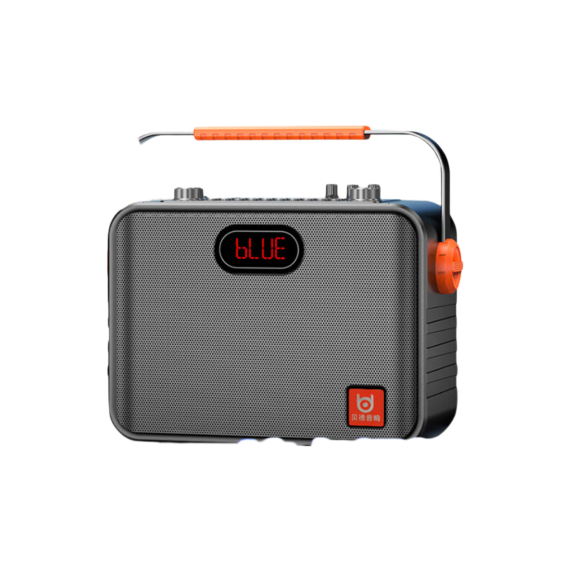 Beide Square Dance Bluetooth Speaker, Outdoor Live Streaming Sound Card All-In Machine, Handheld Portable Small Karaoke Speaker S66