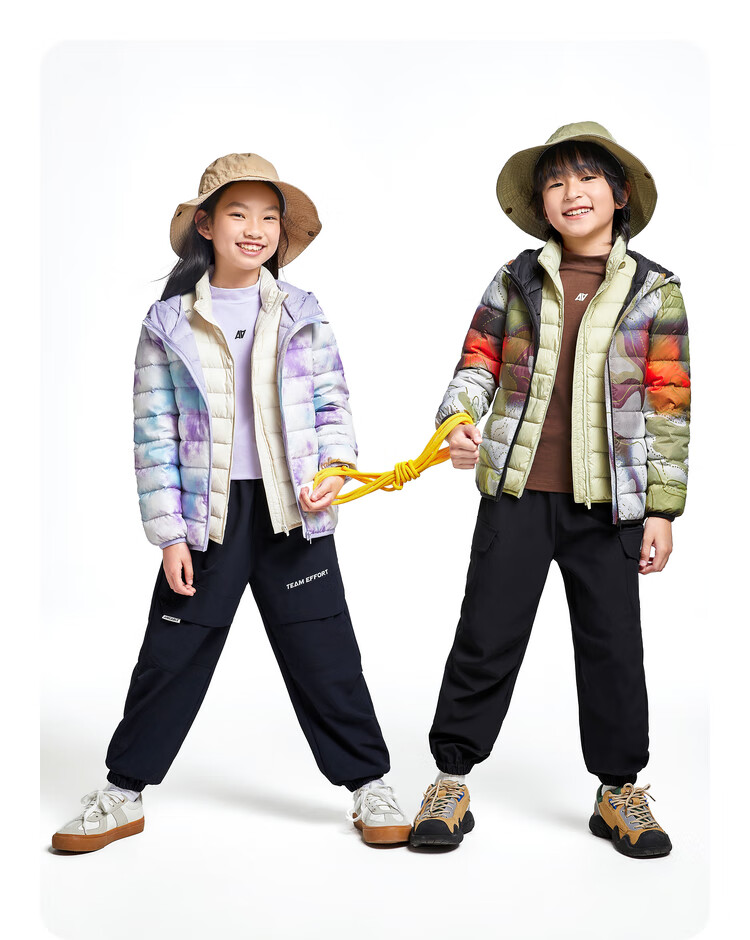 Annil Children's Clothing, Boys And Girls Lightweight down Jacket, 2024 Winter New Style Triple Protection Warm Coat, Black Floral Pattern, Size 170 9