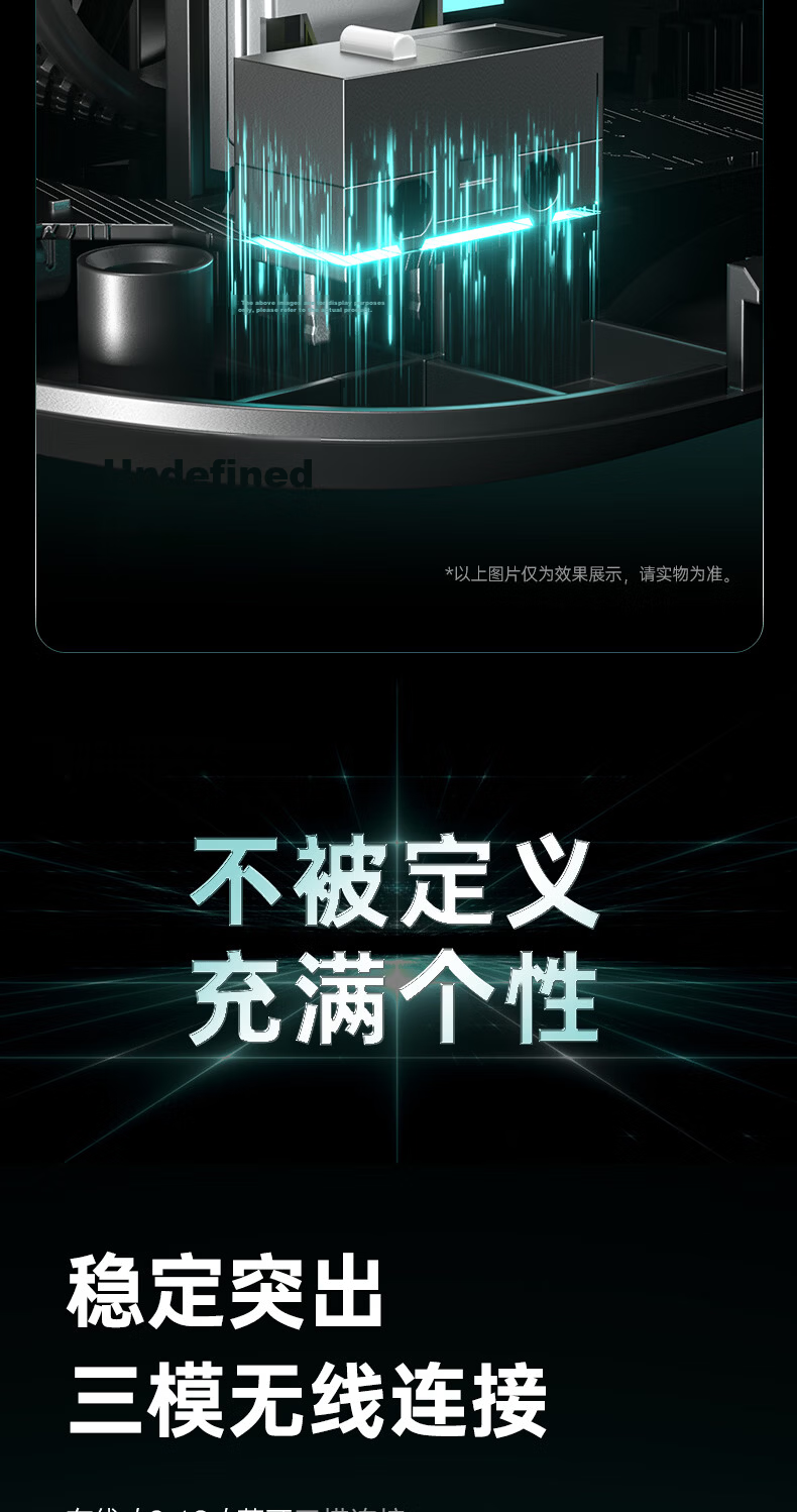 AULA SC800Max Lightweight Wireless Mouse PAW3950 Anti-Interference 2.4G/Bluetooth/Wired Tri-Mode Native Dual 8K Report Rate Office Gaming Esports Mouse White 12