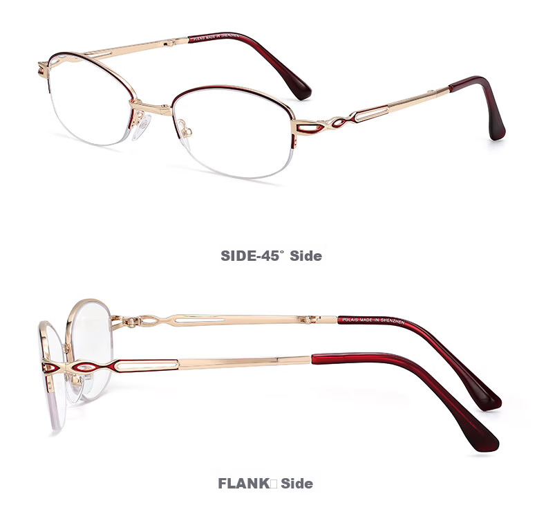 Pulais Women's Elegant Anti-Aging Blue Light Blocking Reading Glasses Japanese Imported High-Definition Comfortable Foldable Presbyopia Glasses Genuine 27
