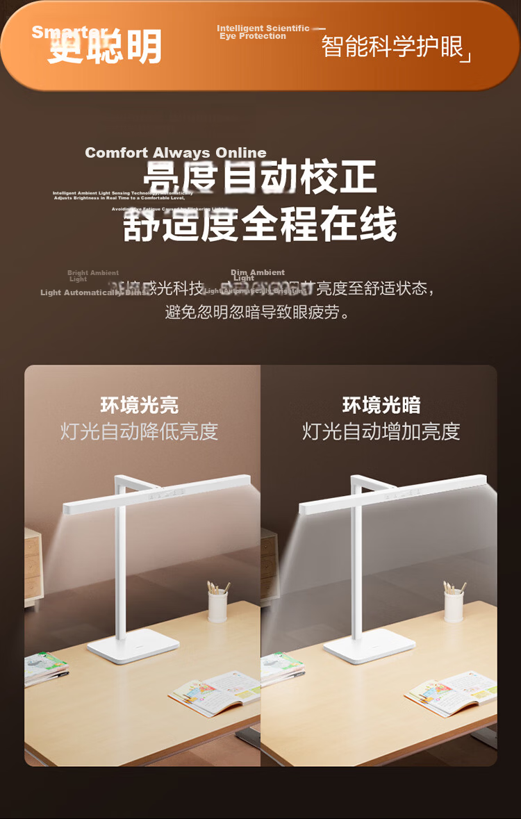 BULL Eye Protection Full Spectrum AA Grade Children's Study Desk Lamp 12W 14