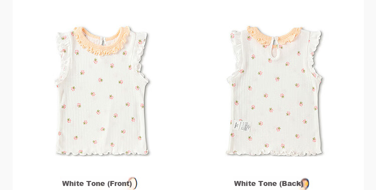 Balabala [balaOne] Baby Vest Infant Top Girls Summer Outerwear 2026 Sweet 16