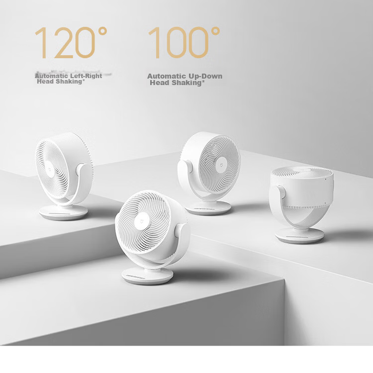 Mijia Xiaomi Mini Handheld Fan DC Inverter Outdoor Portable Neck Hanging Dormitory Rechargeable Fan 40H Long Battery Life 100-Speed Adjustable 9