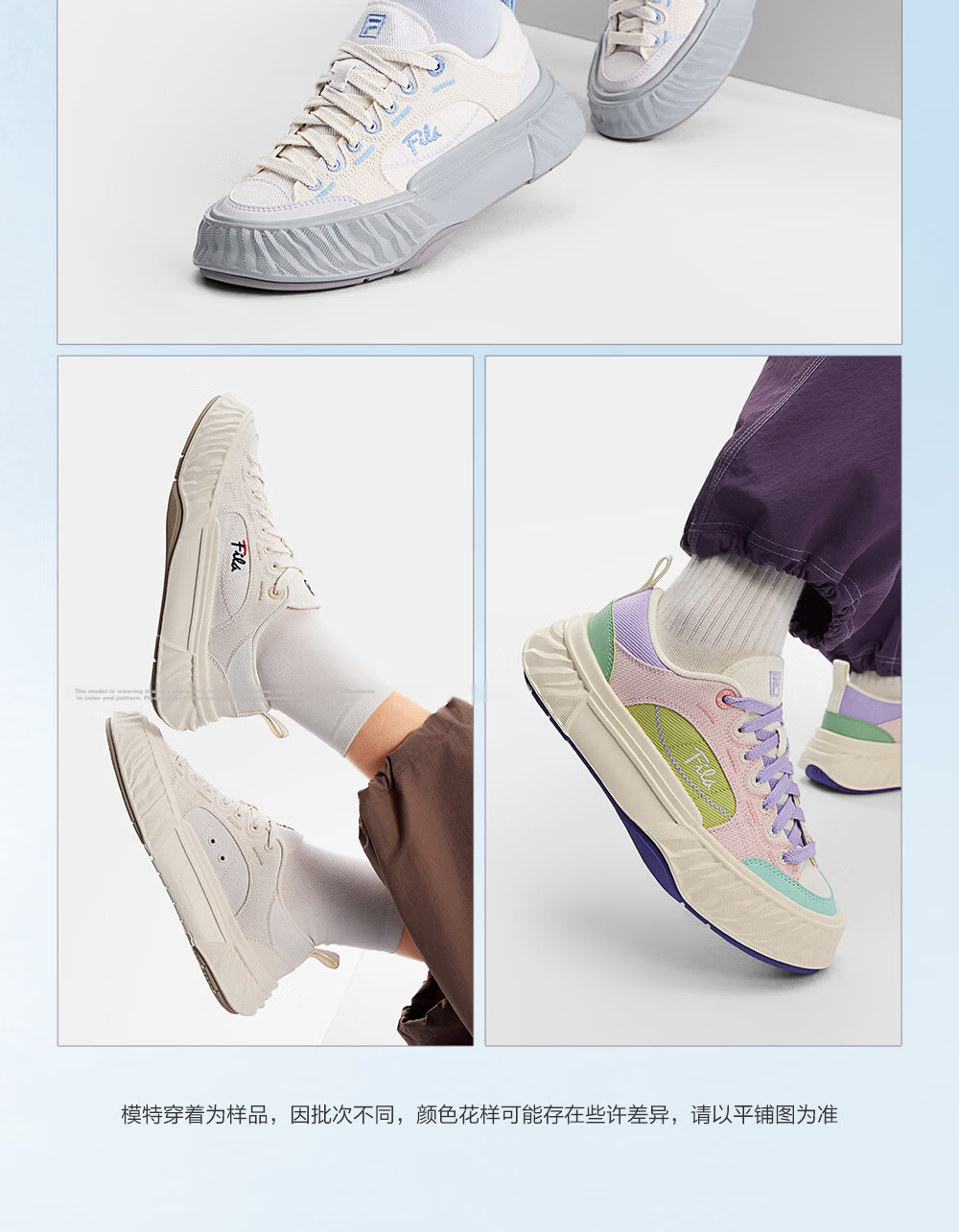 FILA Official Women's Shoes FOSSO 1+ Canvas Shoes 2026 Summer Rock Walking Shoes 1+ Fashion Casual Shoes 15