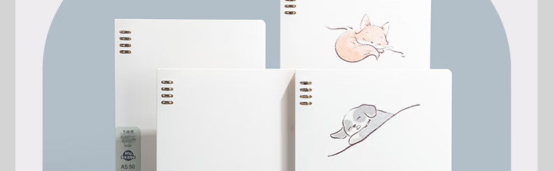 M&G Stationery A5/50-Sheet Loose-Leaf Notebook Removable 8-Hole Meeboki Series Dreamy Random Edition HA5600BB Exam Essential 12