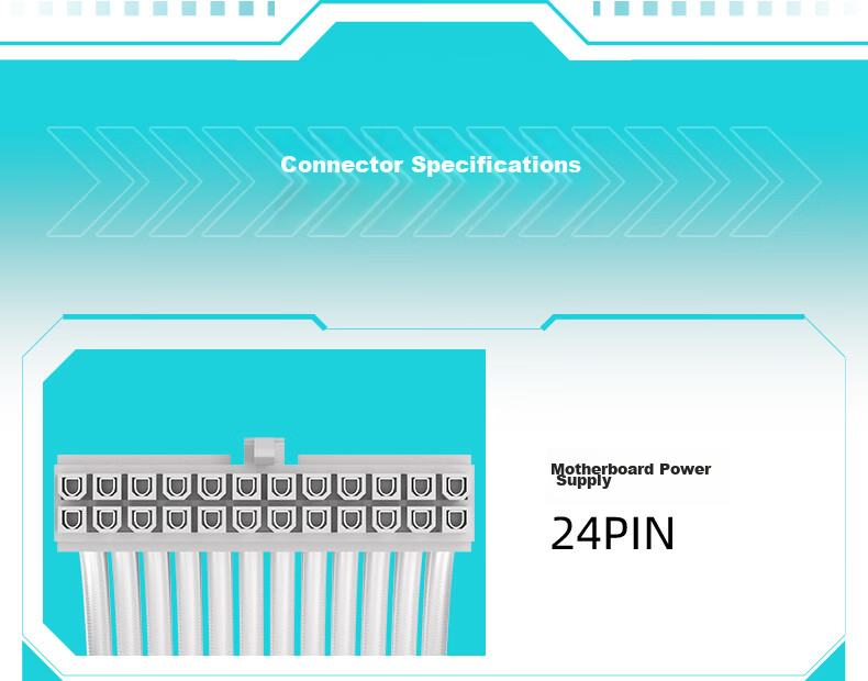 ANQULIFE GPU Power Extension Cable 6-Piece Set for Desktop PC Motherboard 24P*1, 8 to 4+4P*2, 8 to 6+2P*3 Modular GPU Power Adapter Cable AQ-G320 9