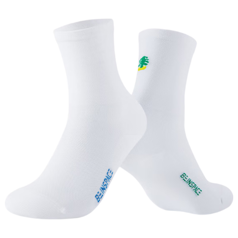 BEIN SPACE New Floral Series Breathable Sweat-Wicking Mid-Calf Outdoor Sports Socks SK09 for Men and Women