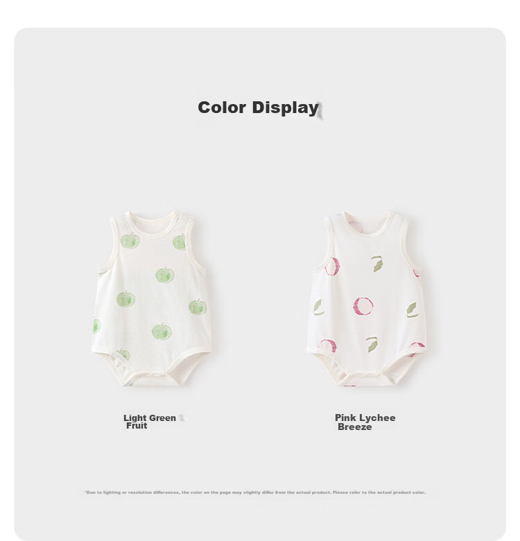 Babylove Baby Sleeveless Bodysuit Summer Cotton Mesh Jacquard Breathable Romper Cool Pajamas Summer Wear 9