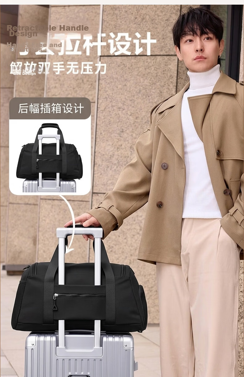 Warrior Travel Bag Unisex Handheld Sports Gym Bag Large Capacity Lightweight Short Trip Storage Crossbody Luggage Swimming Bag 8
