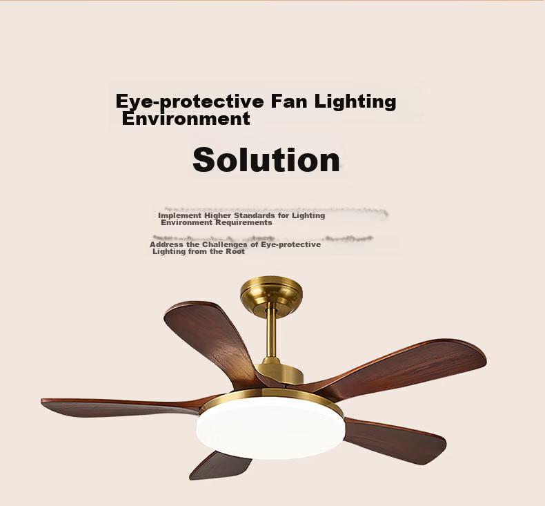 ASUS Lighting American Cree LED Fan Light French Vintage Style Living Room Dining Room Direct Blade Ceiling Fan Light Silent 9