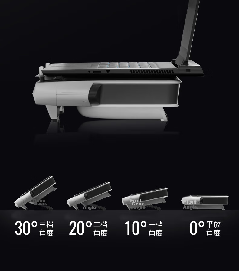 Flydigi BS3Pro EVA Laptop Cooling Pad Temperature Control Noise Reduction Gaming Cooling Base PC Stand for Lenovo Dell Alienware Legion 18