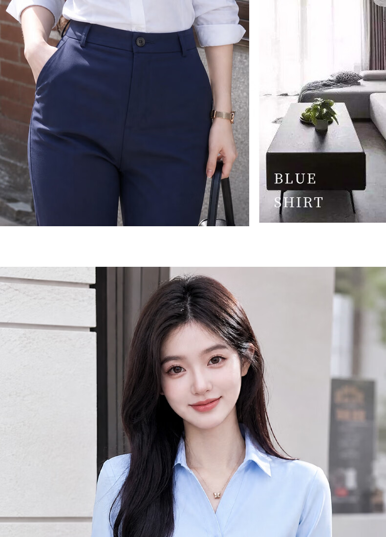 Chaoxu White Shirt Professional Long Sleeve Women Interview Commuting 2026 New Slim Fit Casual Wrinkle-Free Shirt 17
