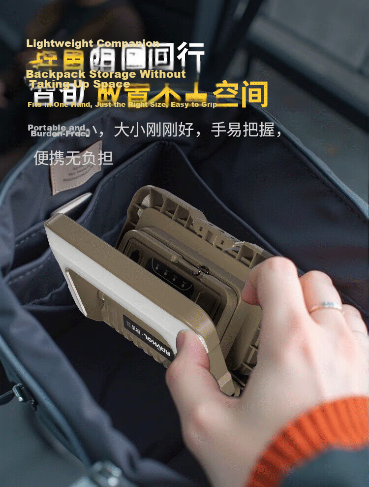 Cavalry Home Emergency Light Rechargeable Folding Hook Camping Lamp Single Light with Bracket for Night Market Work Auto Repair Inspection 13