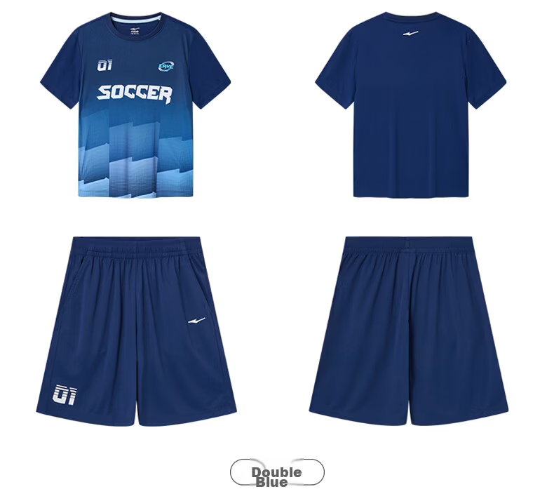 ERKE Kids Boys Quick-Dry Sports Set Summer UV50+ Sun Protection Football Outfit Bright White 170 14
