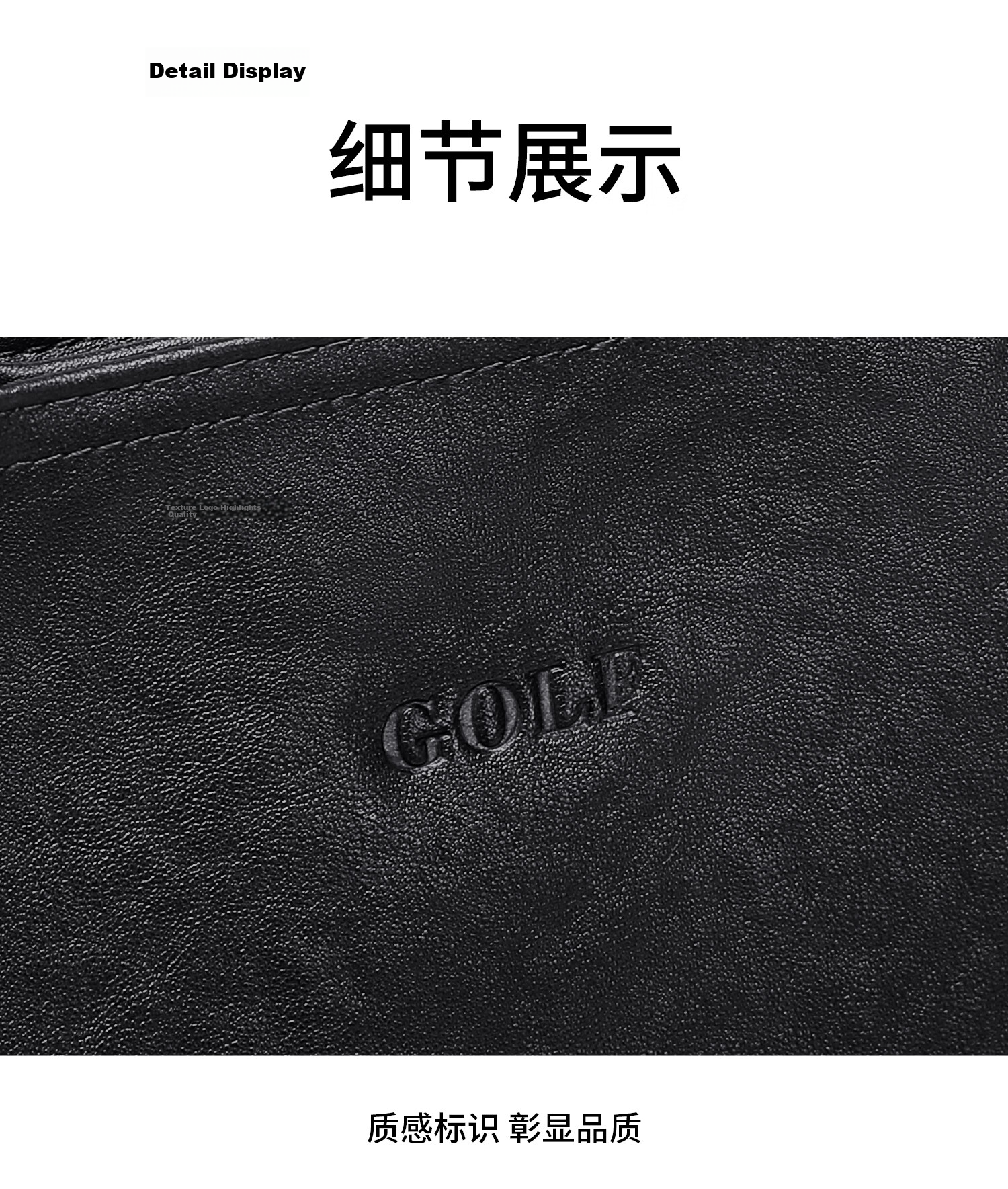 GOLF Men's Briefcase First Layer Cowhide Handbag 13.3/14 Inch Laptop Bag Business Document Bag 25