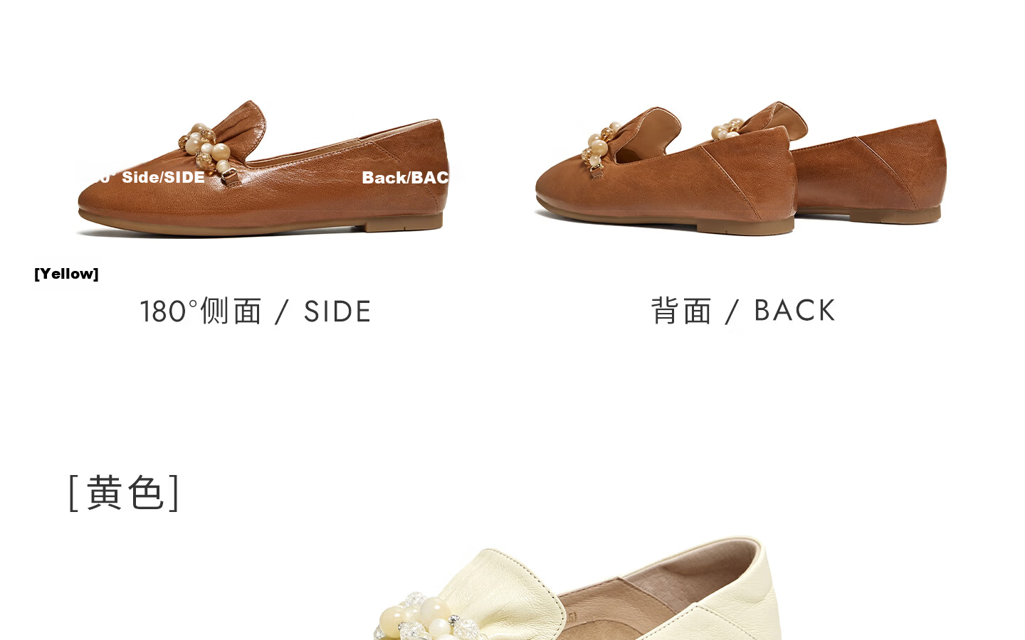 TATA Naifu Flat Loafers Women Soft Sole Genuine Leather Small Shoes Single Shoes 6 New YZU03AA6 Off-White 36 31